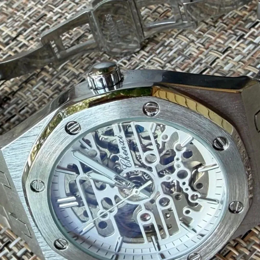 Unbranded Men's Silver and Grey Watch
